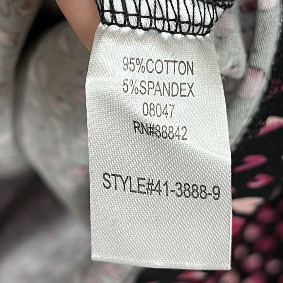 Catherines Tunic Top Womens Size 4X Heart Print Valentine's Day Pink Red Cotton - Picture 14 of 16